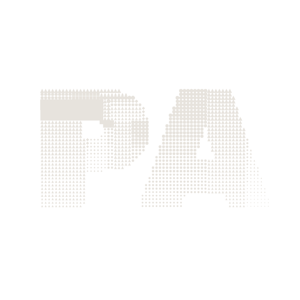 Peranima PA logo, white variant